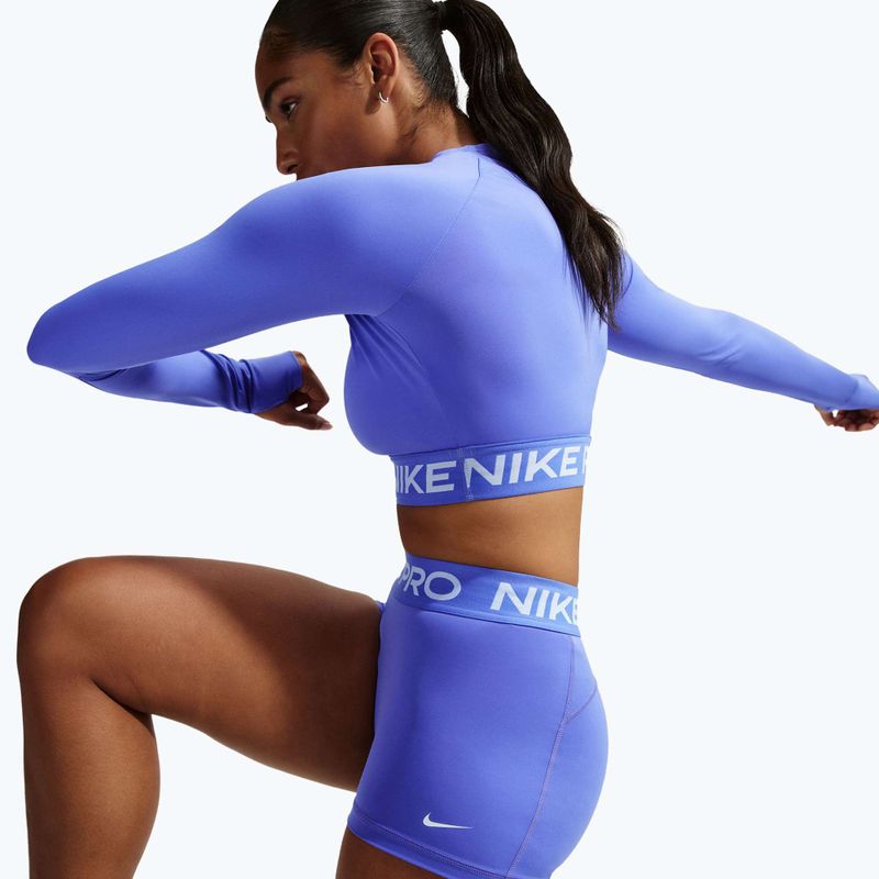 Dámske šortky Nike Pro Mid-Rise Biker 3" sapphire/white 5