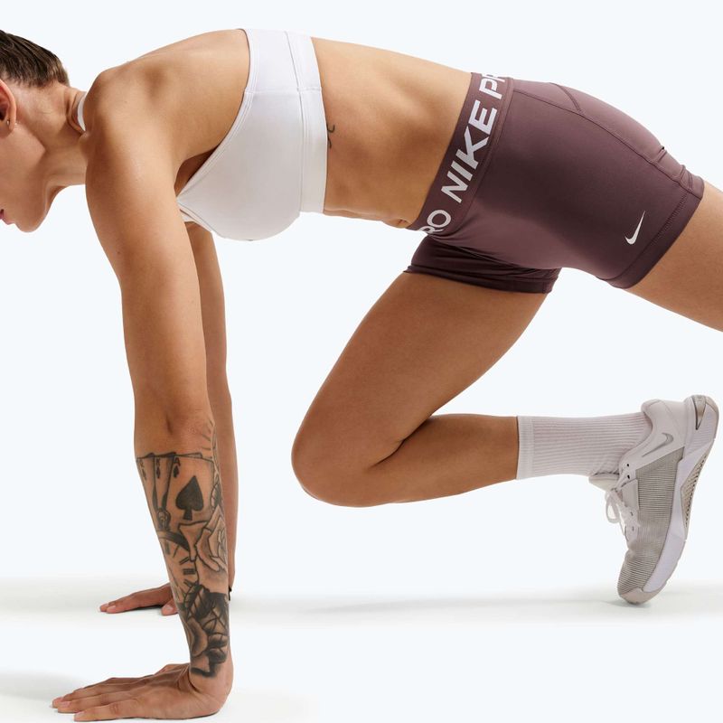 Dámske šortky Nike Pro Mid-Rise Biker 3" tattoo/white 6