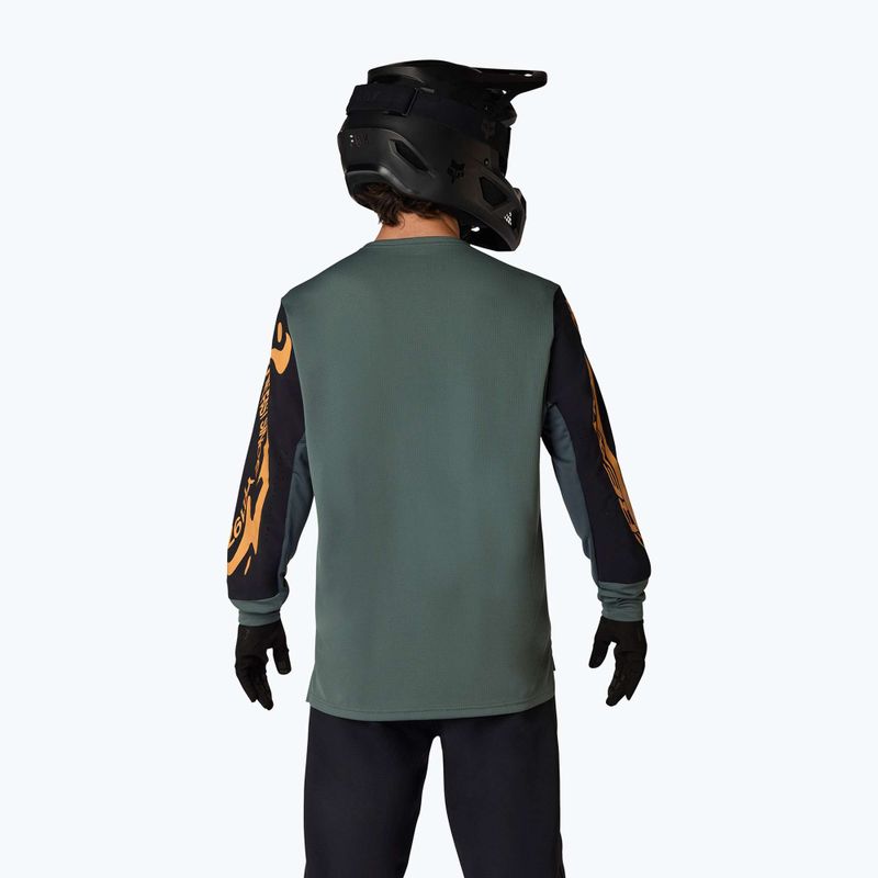 Pánske cyklistické tričko longsleeve Fox Racing Defend Creation sage 2