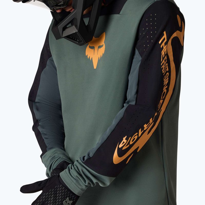 Pánske cyklistické tričko longsleeve Fox Racing Defend Creation sage 3