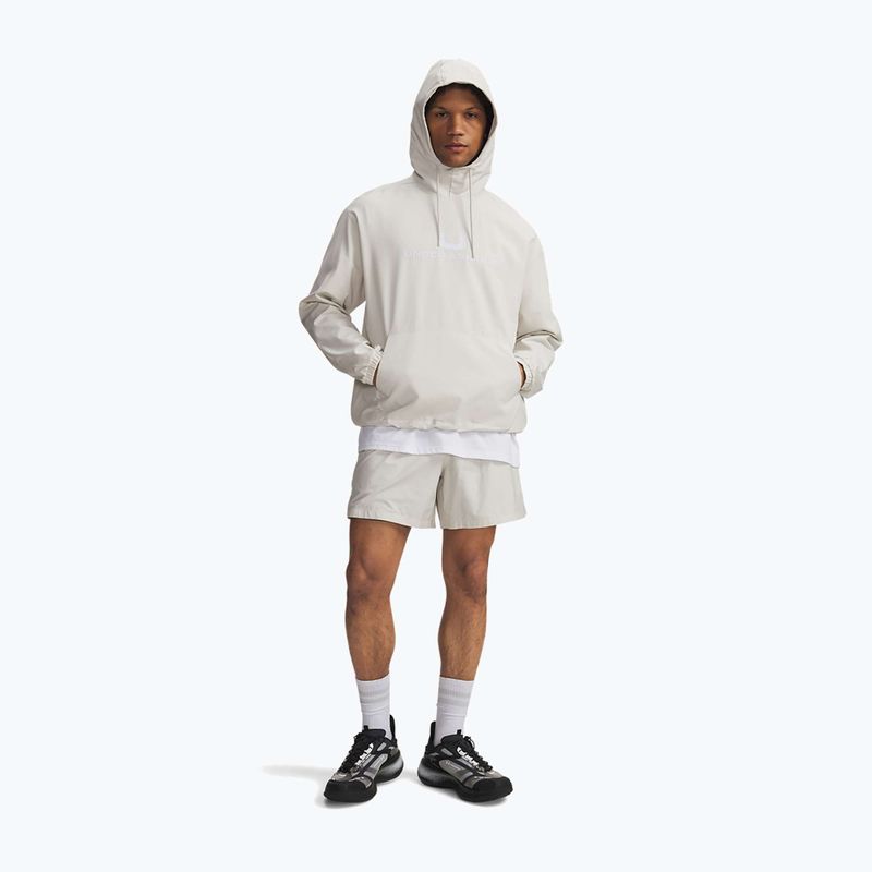 Pánska mikina Under Armour Unstoppable Woven Hoodie summit white/white 2