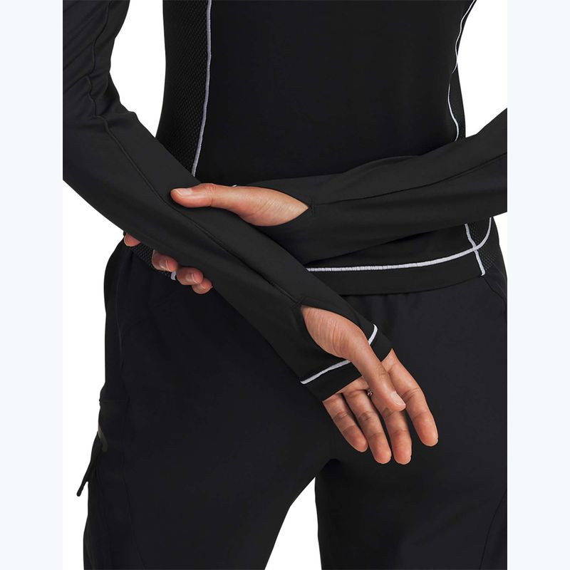 Dámske tréningové tričko longsleeve Under Armour ColdGear Textured 1/2 Zip black/white/metallic silver 4