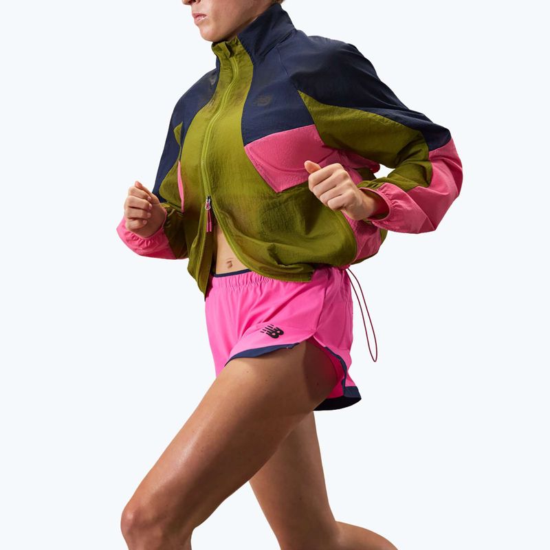 Dámske bežecké šortky New Balance Run Essentials 3" pink heat 2