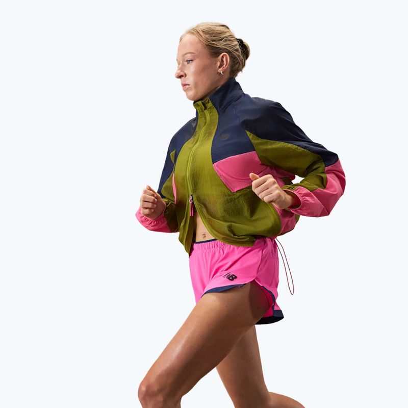 Dámske bežecké šortky New Balance Run Essentials 3" pink heat 4
