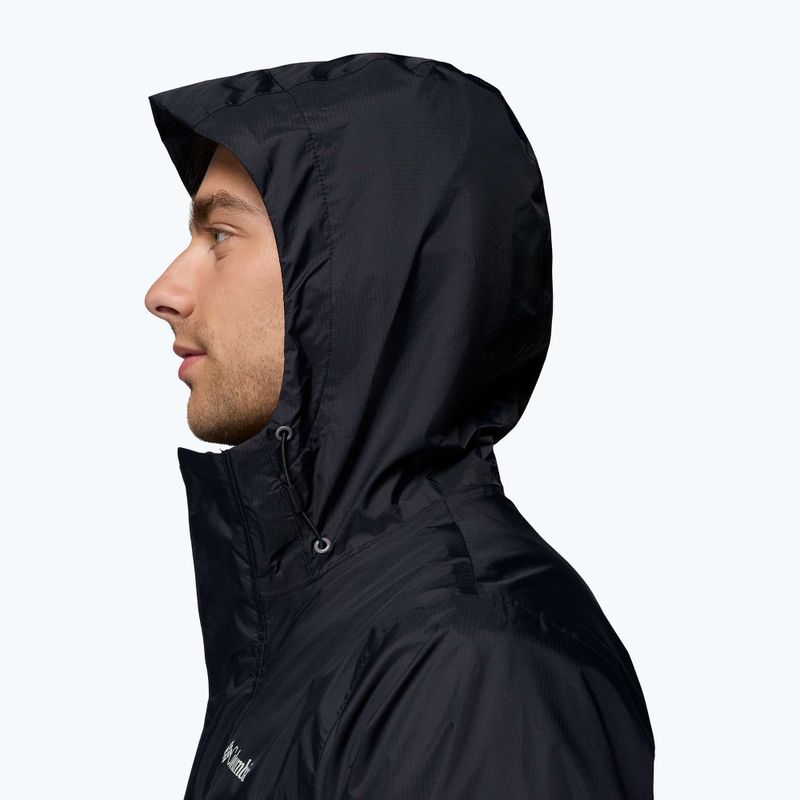 Pánska nepremokavá bunda Columbia Pouring Adventure III black/city grey 6