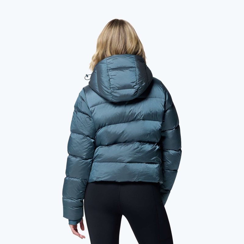 Dámska páperová bunda Columbia Amaze Puff Hooded everblue high shine 3