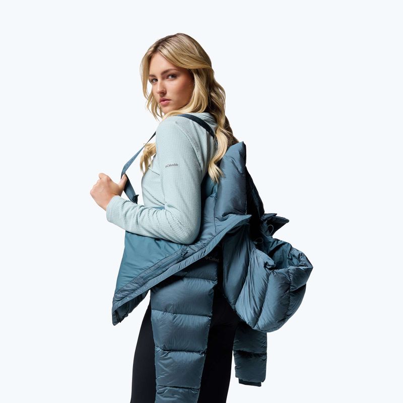 Dámska páperová bunda Columbia Amaze Puff Hooded everblue high shine 11