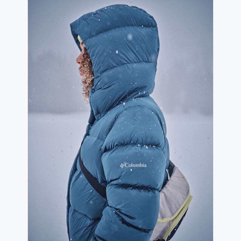 Dámska páperová bunda Columbia Amaze Puff Hooded everblue high shine 19