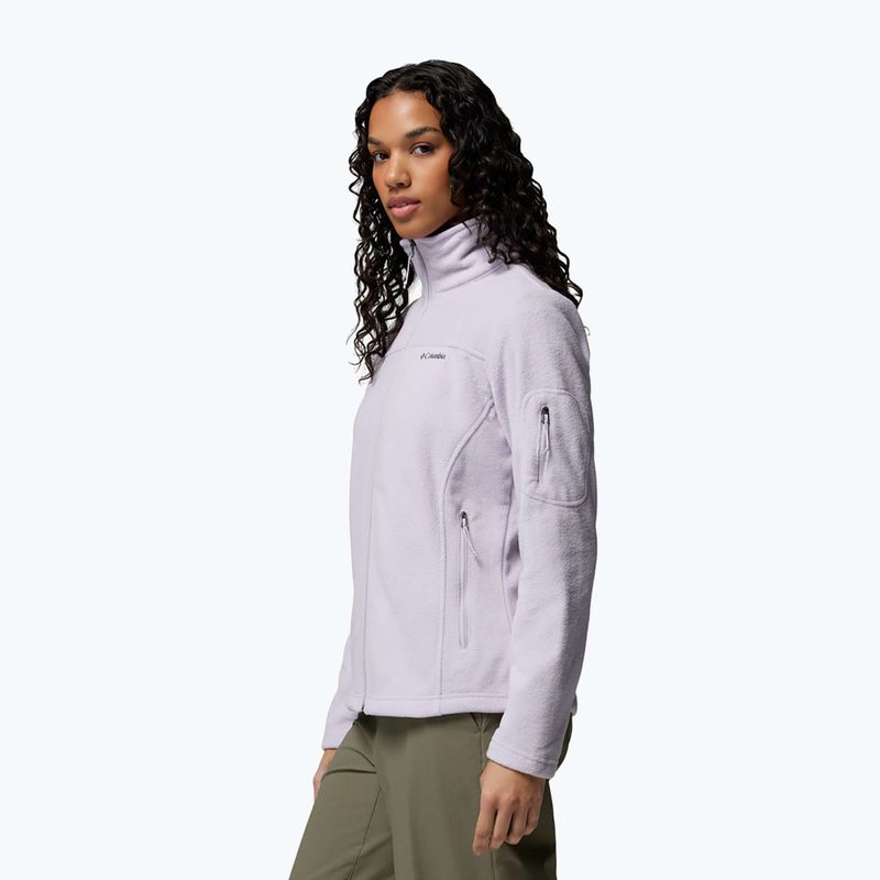 Dámska fleecová mikina Columbia Fast Trek II lavender pearl 4
