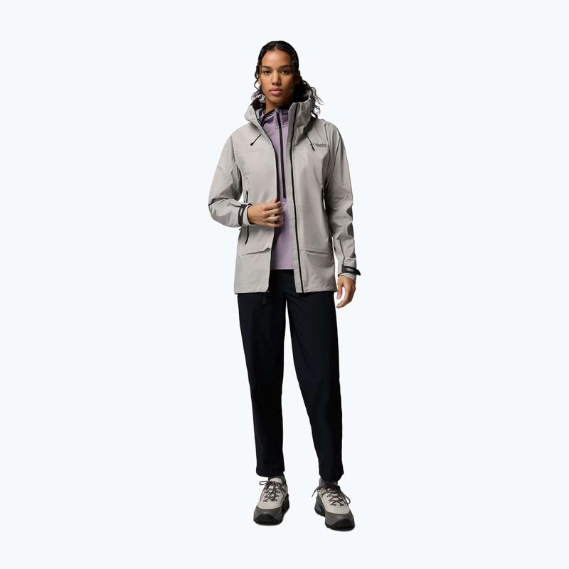 Dámska softshellová bunda Columbia Saudan Pro 3L flint grey 2
