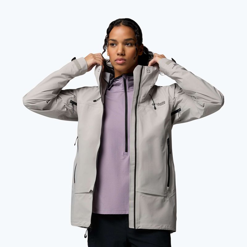 Dámska softshellová bunda Columbia Saudan Pro 3L flint grey 5