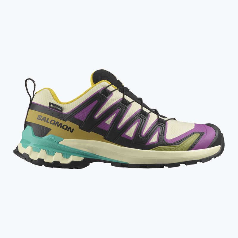 Dámske bežecké topánky Salomon XA PRO 3D V9 GTX transparent yellow/black/waterfall 8