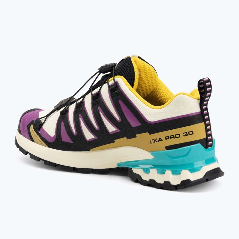 Dámske bežecké topánky Salomon XA PRO 3D V9 GTX transparent yellow/black/waterfall 3