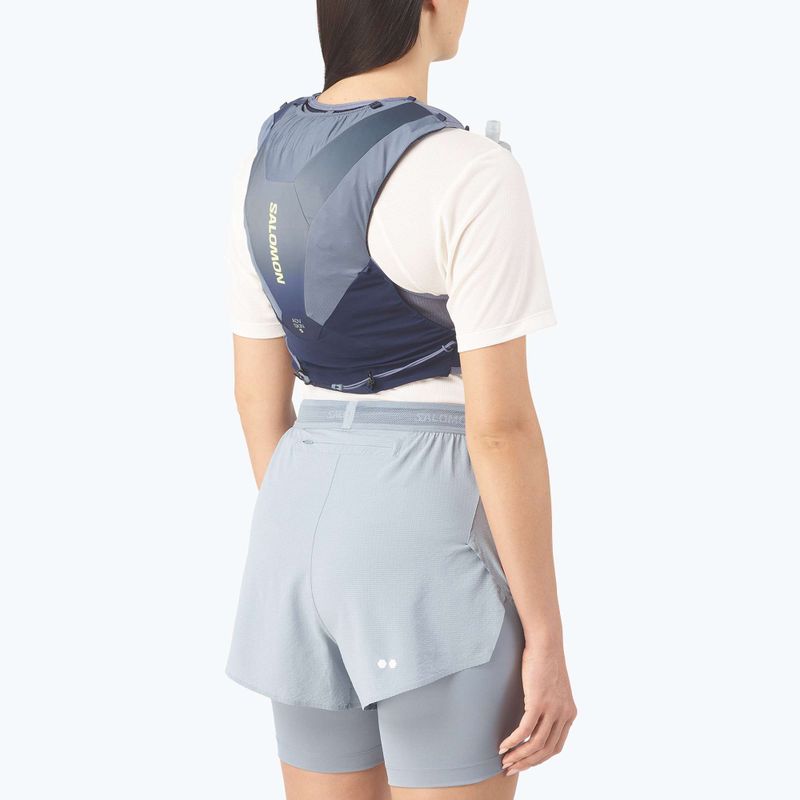 Bežecká vesta Salomon ADV SKIN 5 Gradient Set maritime blue/gray 4