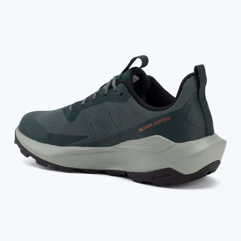 Pánske turistické topánky Salomon Elixir Activ GTX scarab/green gable 3