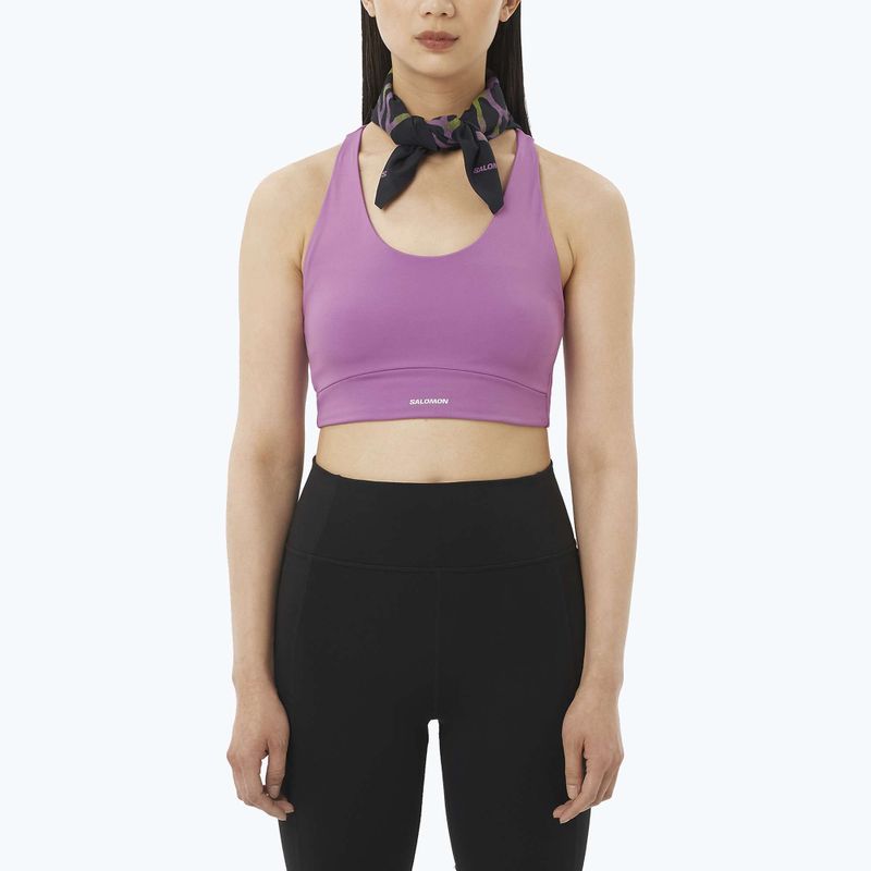 Fitness podprsenka Salomon SHAKEout Core iris orchid 3