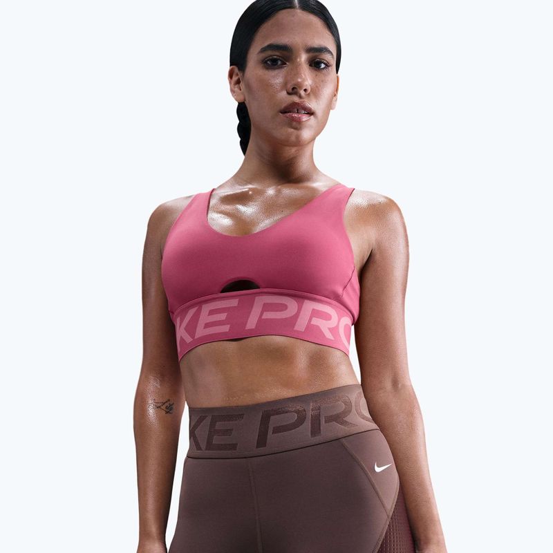 Dámske šortky Nike Pro Sculpt High Waisted 5" Biker tattoo/burgundy crush/white 4