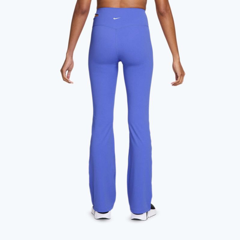 Dámske tréningové nohavice Nike Zenvy High-Waisted Flared sapphire/white 2