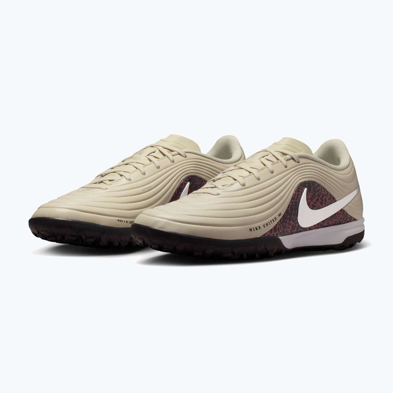 Pánske kopačky Nike United Tiempo Maestro Academy TF fossil/burgundy crush/metallic silver 10