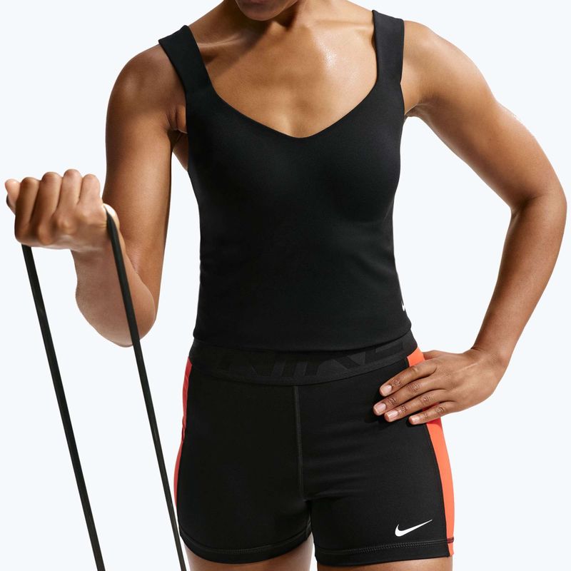 Dámske tréningové tričko Nike Pro Sculpt Medium Support Padded Tank black/white 6
