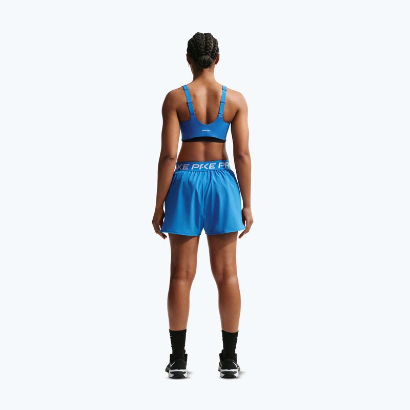 Dámske tréningové šortky Nike Pro 2in1 light photo blue/white 3