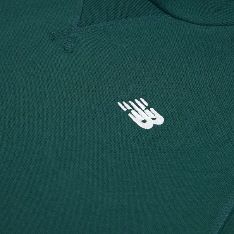 Detská mikina New Balance Brush Back Small Logo Hoodie medusa green 8