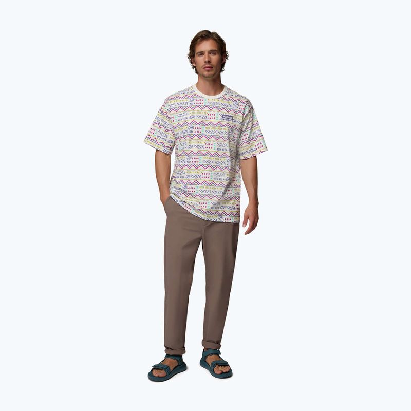 Pánske tričko Columbia CSC Heavyweight Printed Tee sea salt/horizons 2