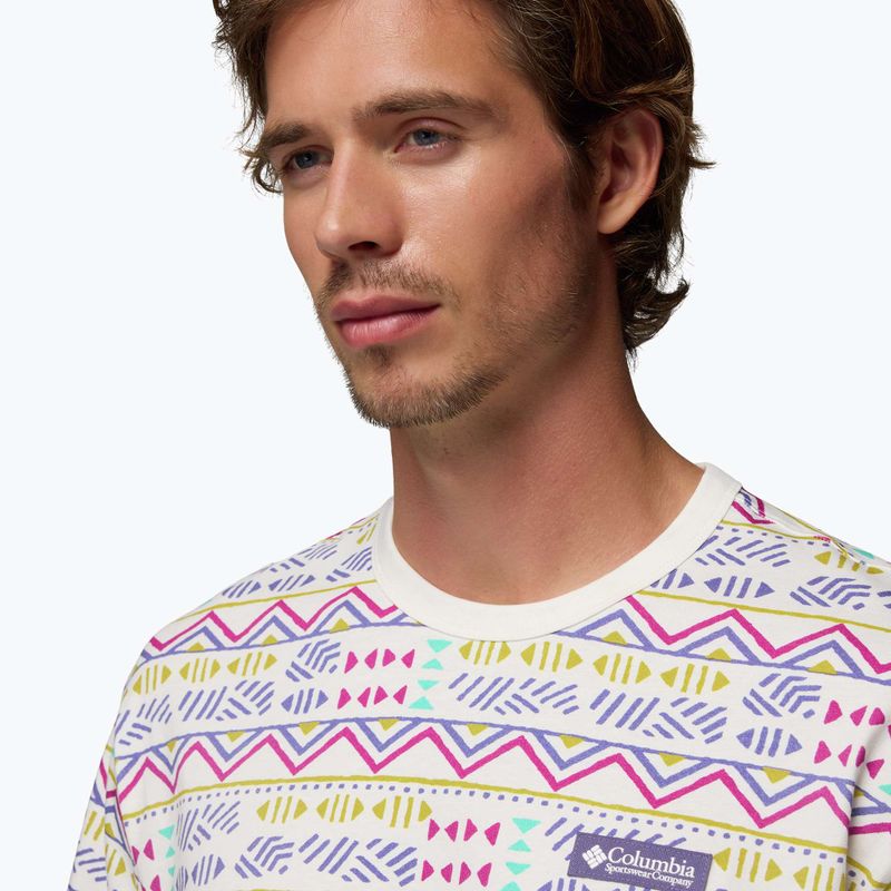 Pánske tričko Columbia CSC Heavyweight Printed Tee sea salt/horizons 5