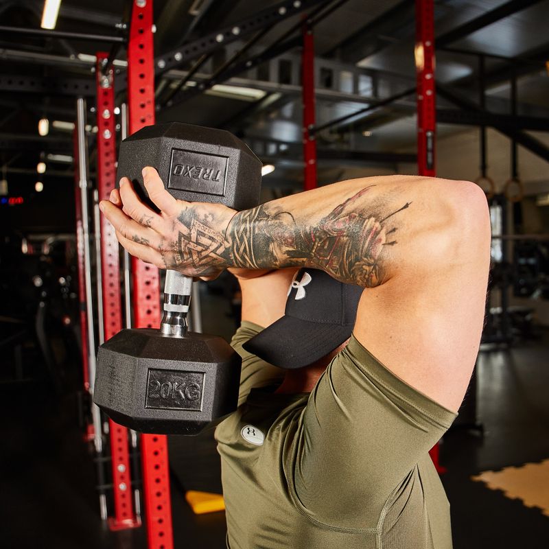 XTREXO Hex HXD200 20 kg pogumované činky 8