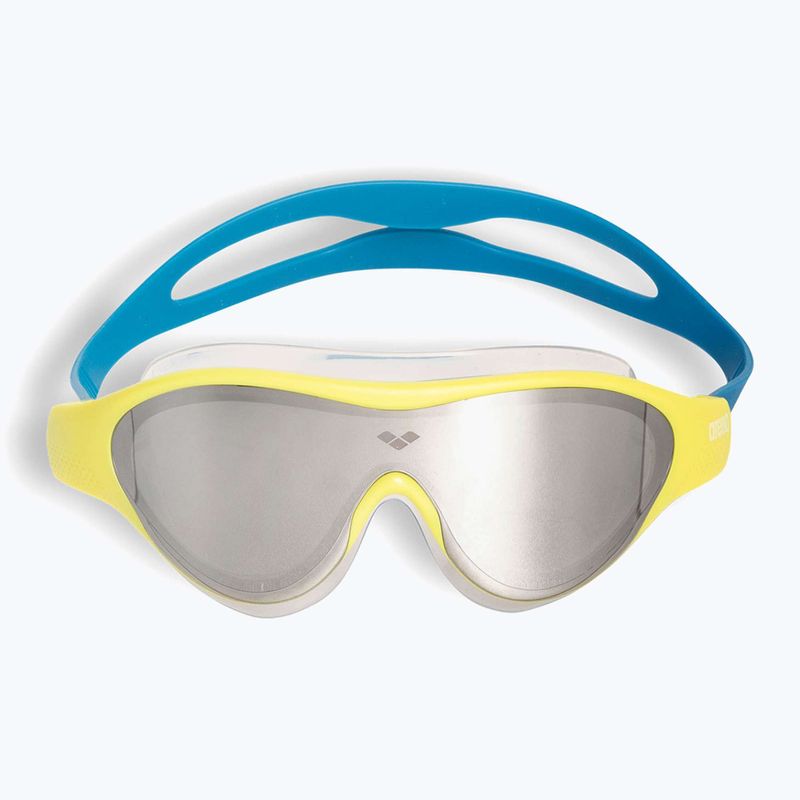 Detské plavecké okuliare arena The One Mirror Jr silver/soft green/blue cosmo 2