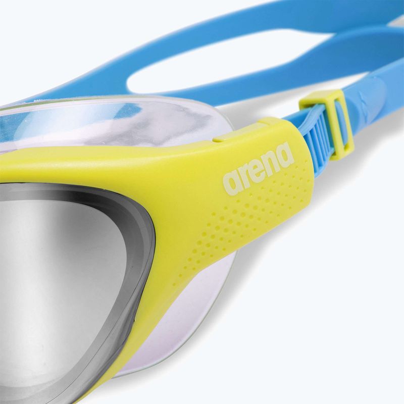 Detské plavecké okuliare arena The One Mirror Jr silver/soft green/blue cosmo 5