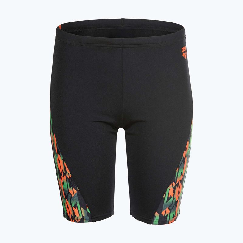 Detské plavky jammery arena Print Swim black/orange multi 6