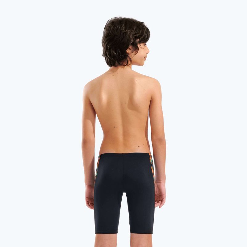 Detské plavky jammery arena Print Swim black/orange multi 2