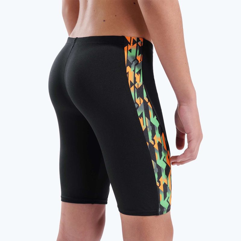 Detské plavky jammery arena Print Swim black/orange multi 5