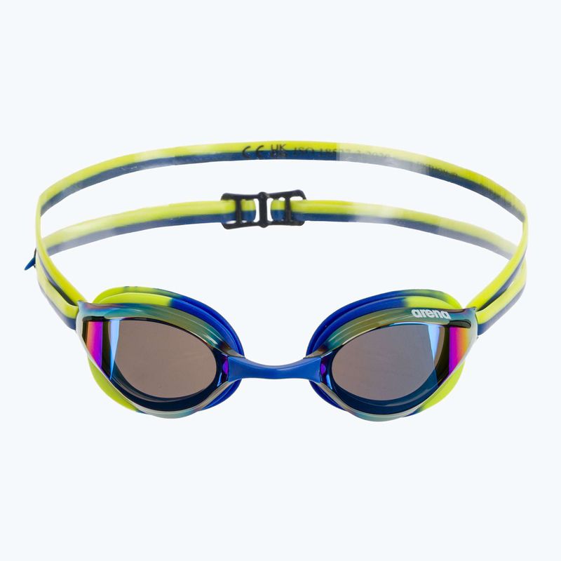 Detské plavecké okuliare arena Python Mirror Jr blue/blue/lime 2