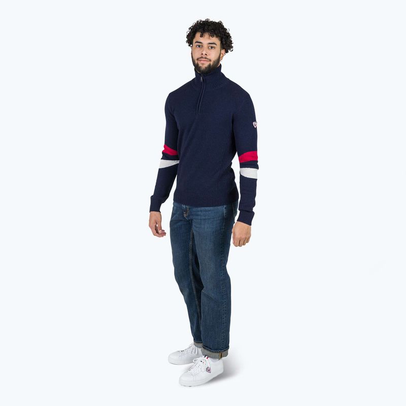 Pánsky sveter Rossignol Signature Hz Knit dark navy 2
