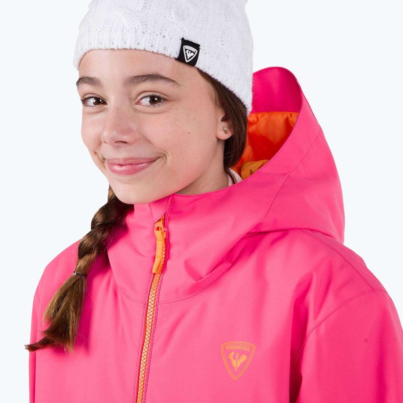 Detská lyžiarska bunda Rossignol Jr Strawpile tea rose  6