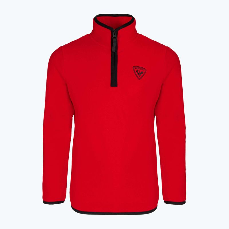 Detská mikina Rossignol Jr Strawpile Fleece Fz športová červená 6