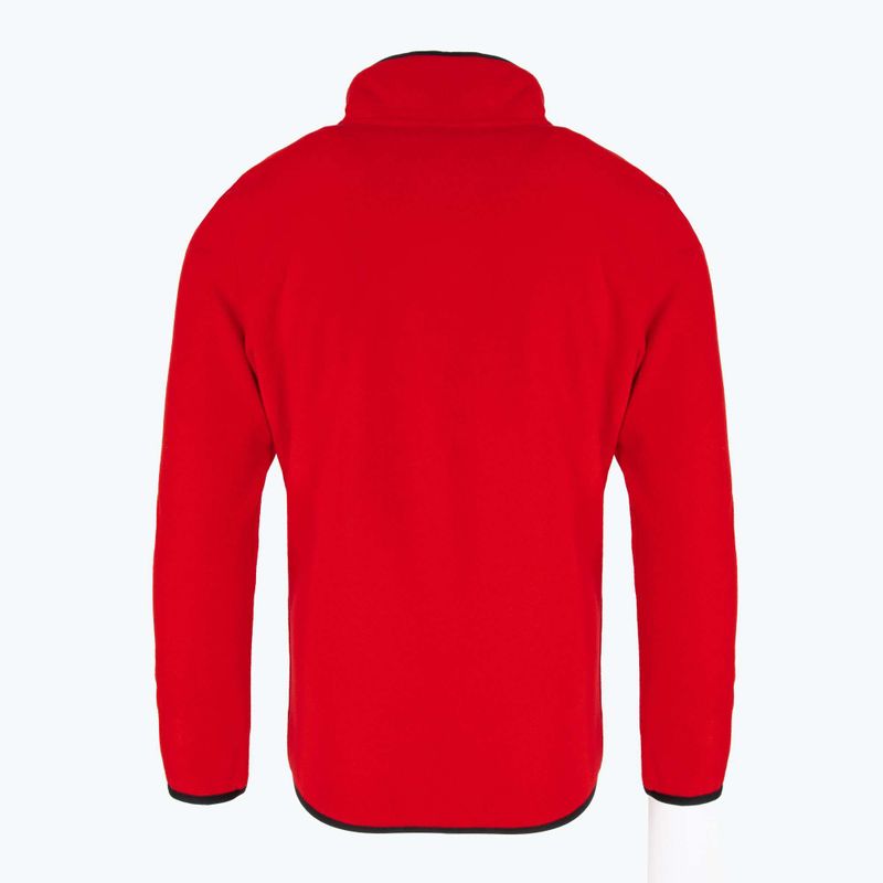 Detská mikina Rossignol Jr Strawpile Fleece Fz športová červená 7