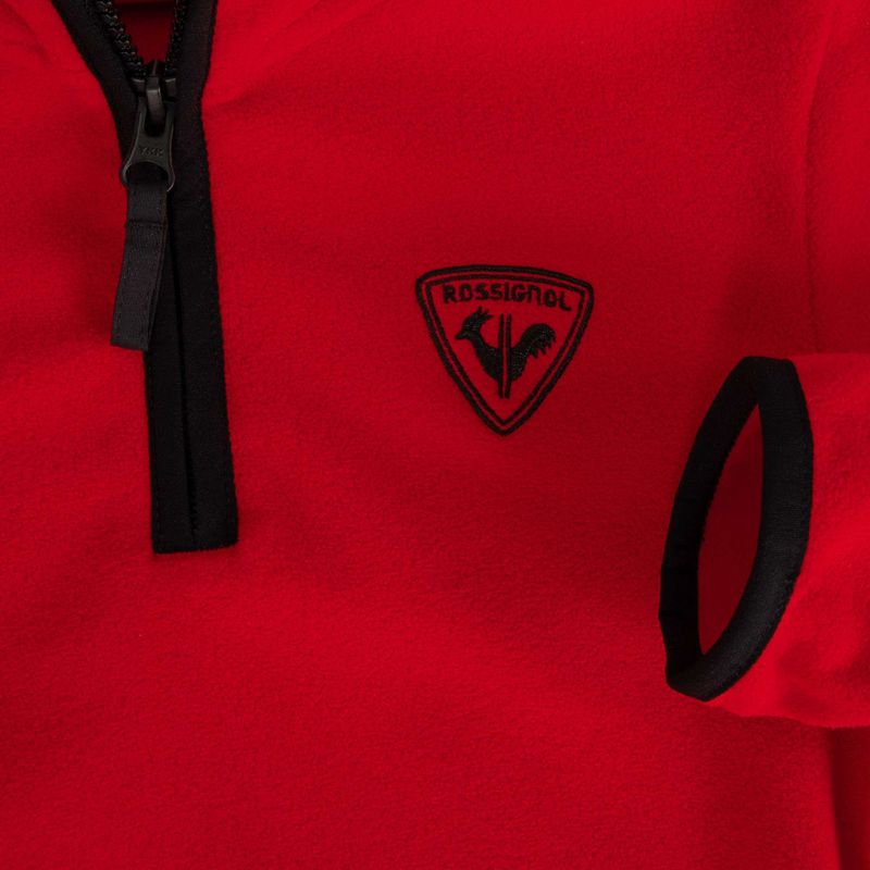 Detská mikina Rossignol Jr Strawpile Fleece Fz športová červená 8
