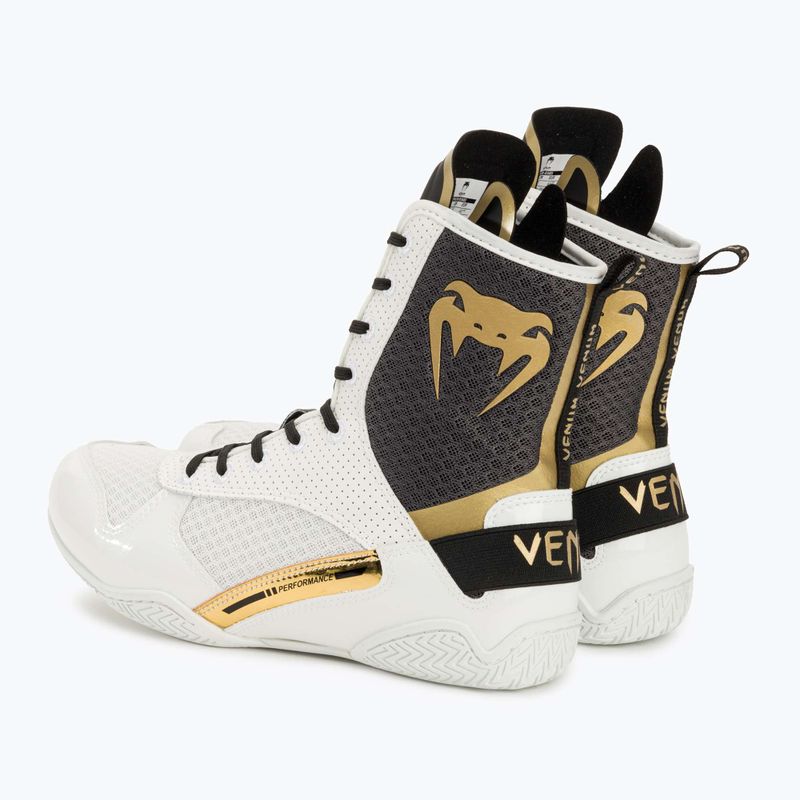 Boxerská obuv Venum Elite white/black/gold 3