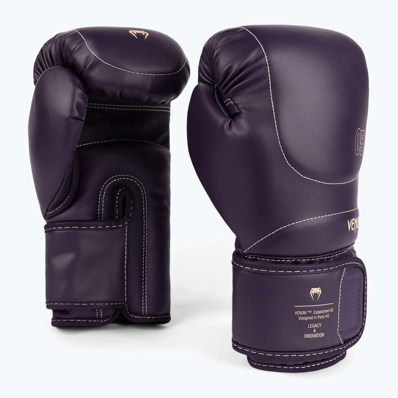 Pánske boxerské rukavice Venum Impact Evo deep purple 3