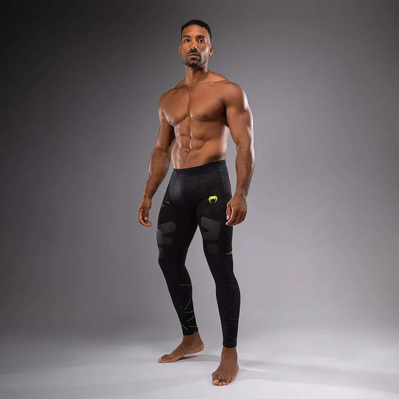 Pánske tréningové legíny Venum Training Camp 4.0 black/neo green 2
