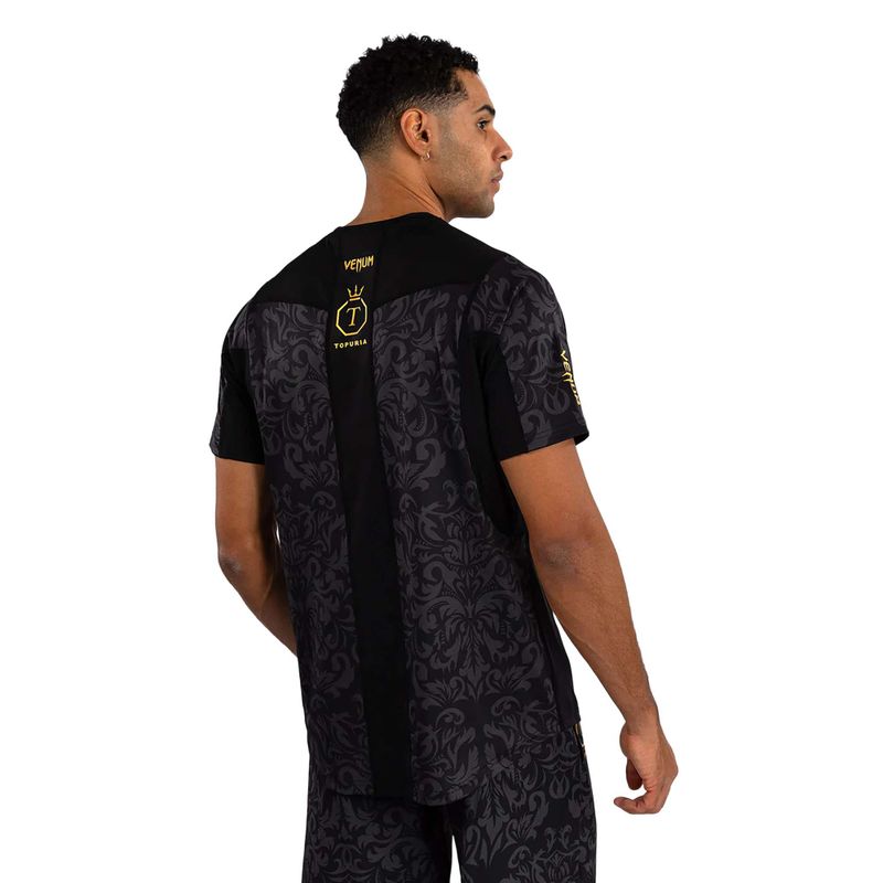 Pánske tričko Venum x Ilia Topuria Unmatched Dry-Tech black/gold 2