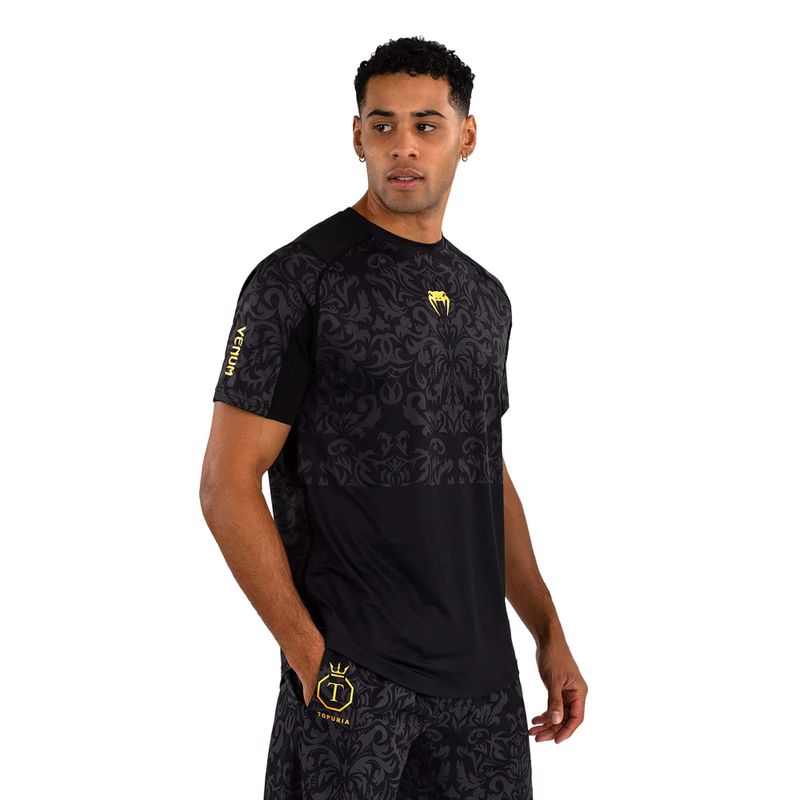 Pánske tričko Venum x Ilia Topuria Unmatched Dry-Tech black/gold 3