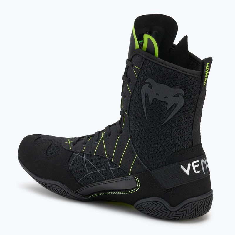 Pánske boxerské topánky Venum Training Camp 4.0 black/neo green 2