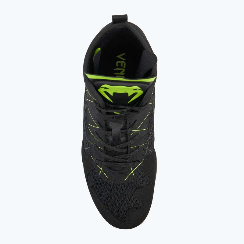 Pánske boxerské topánky Venum Training Camp 4.0 black/neo green 5