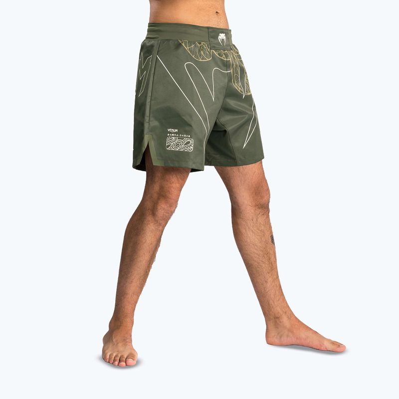 Pánske tréningové šortky Venum Serpenti Fight khaki/bronze/ivory 3