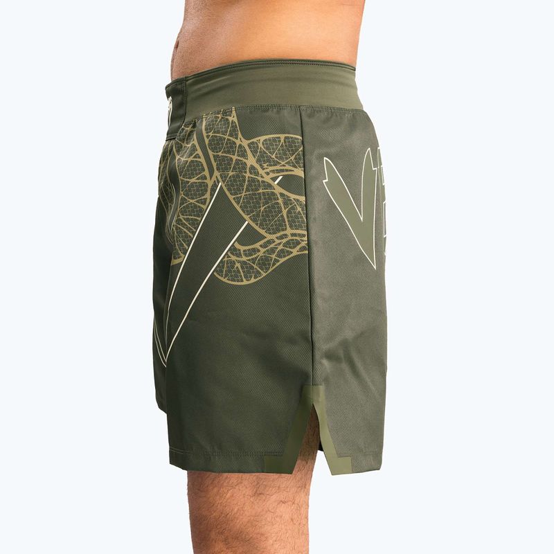 Pánske tréningové šortky Venum Serpenti Fight khaki/bronze/ivory 5