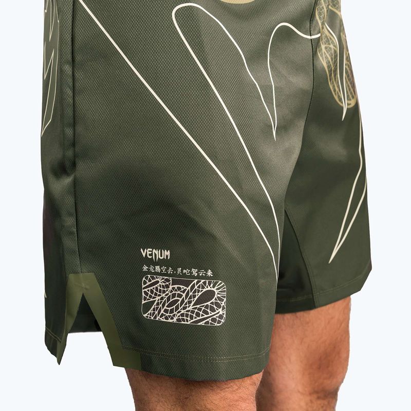 Pánske tréningové šortky Venum Serpenti Fight khaki/bronze/ivory 6